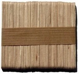 Patyczki Patyki Płaskie Do Lodów Drewniane 9,3cm 50szt. - Dodatki do ciast w proszku - miniaturka - grafika 1