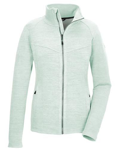 killtec Damska kurtka Powerstretch/kurtka polarowa ze stójką KOW 112 WMN FLX JCKT, jasna stalowo-miętowa, 44, 41802-000