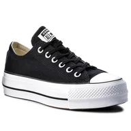 Trampki damskie - Converse Trampki Ctas Lift Ox 560250C Black/White/White - miniaturka - grafika 1