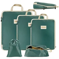 Walizki - Romon Torby Compresion Travel, 5 sztuk Torby Organizujące Walizka Podróżna, Wodoodporny Zestaw Kostek Do Pakowania z Kompresją, Do Odzież, Kosmetyki, Bagaż - miniaturka - grafika 1