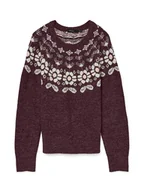 Swetry damskie - Vero Moda Sweter w kolorze bordowym - miniaturka - grafika 1