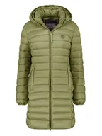 Kurtki damskie - Geographical Norway Płaszcz pikowany "Atikotal" w kolorze zielonym - miniaturka - grafika 1