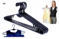 Wieszaki do szafy - Wieszaki ubraniowe czarne wieszak na ubrania 25szt - miniaturka - grafika 1