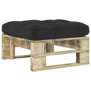 vidaXL Ogrodowy stołek z palet impregnowane na zielono drewno sosnowe 3066404 - Fotele i krzesła ogrodowe vidaXL Ogrodowy stołek z palet impregnowane na zielono drewno sosnowe 3066404 - Fotele i krzesła ogrodowe - miniaturka - grafika 2