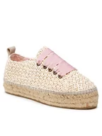 Espadryle damskie - Manebi Espadryle Sneakers D V 2.1 E0 Beżowy - miniaturka - grafika 1