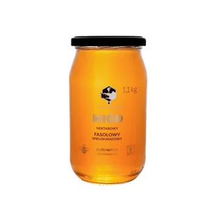 Miód fasolowy 1,1 kg Pasieka Dziadka Brunona - Miód - miniaturka - grafika 1