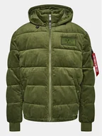 Kurtki męskie - Alpha Industries Kurtka zimowa Cord 138118 Zielony Regular Fit - miniaturka - grafika 1