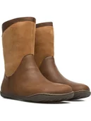 Kozaki damskie - Camper Skórzane kozaki w kolorze jasnobrązowym - miniaturka - grafika 1