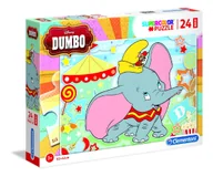 Puzzle - Clementoni Puzzle 24 elementy Maxi Super Kolor - Dumbo - miniaturka - grafika 1