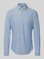 Koszule męskie - Koszula biznesowa o kroju slim fit z listwą guzikową - miniaturka - grafika 1