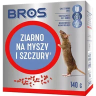 Zwalczanie i odstraszanie szkodników - Bros Sp z o.o ziarno na myszy i szczury 140g 1628 - miniaturka - grafika 1