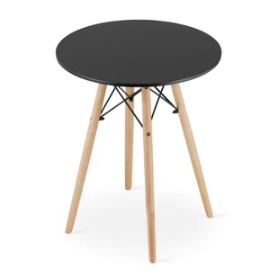 SK Stół TODI Okrągły 60cm - czarny emix - Stoły - miniaturka - grafika 5