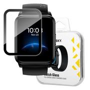 Smartband - Szkło Hybrydowe do Realme Watch 2 czarny - miniaturka - grafika 1