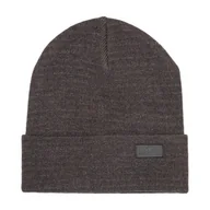 Czapki damskie - H4Z22 Rubber Badge Beanie - miniaturka - grafika 1