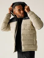 Kurtki męskie - Regatta Kurtka pikowana "Aldthorn" w kolorze beżowo-czarnym - miniaturka - grafika 1