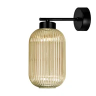 Lampy ścienne - Nietuzinkowy kinkiet ścienny z jednym kloszem K-5747 z serii FADIGA - miniaturka - grafika 1