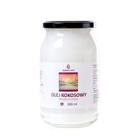 Zdrowa żywność - Olej Kokosowy Nierafinowany - Tłoczony Na Zimno 900 ml - Zielony Nurt - miniaturka - grafika 1