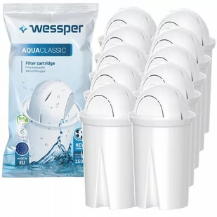 10X Wessper Aquaclassic Zamienny Filtr/Wkład Wody Do Dzbanków: Brita, Aquaphor, Wessper, Dafi (Zamiennik) - Wkłady filtrujące - miniaturka - grafika 1