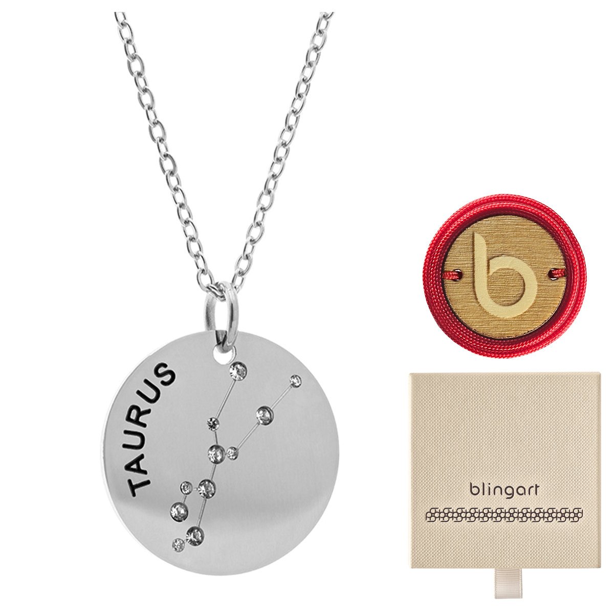 Naszyjnik celebrytka damski Byk znak zodiaku stal chirurgiczna BLINGART