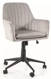 Fotel Obrotowy Q-886 Velvet Bluvel 03 Jasnoszary - Fotele - miniaturka - grafika 1