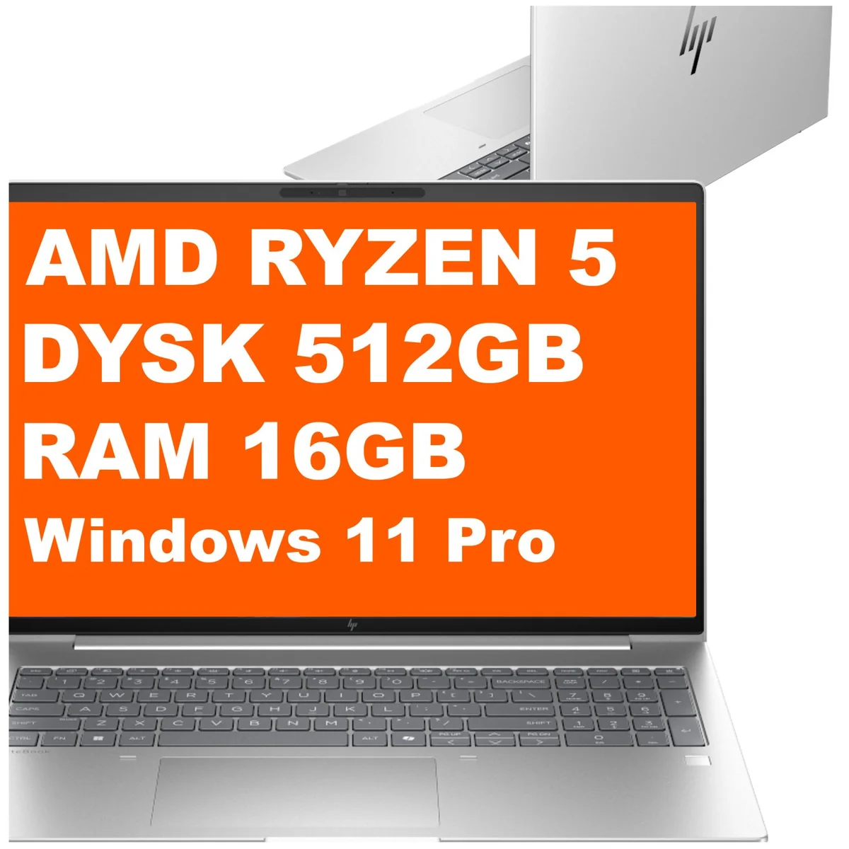 HP EliteBook 6 G1a 16 / E22PYE8 / AMD Ryzen 5 / 512GB / 16GB / Radeon 760M / Win 11 Pro / Srebrny