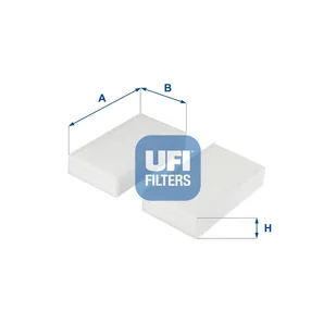 Filtr, wentylacja przestrzeni pasażerskiej UFI Filtry 53.253.00 - Filtry kabinowe - miniaturka - grafika 1