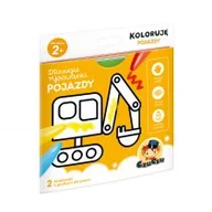 Książki edukacyjne - Dłuuugie Rysowanki Koloruję Pojazdy 2+ Czuczu Praca zbiorowa - miniaturka - grafika 1