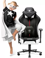 Fotele gamingowe - Fotel do biurka dla dziecka Diablo Kids X-Player: Biało-czarny - miniaturka - grafika 1