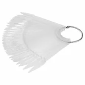 Akcesoria do paznokci - Wzornik Wachlarz Szpic Przezroczysty Clear 40 Tips - miniaturka - grafika 1