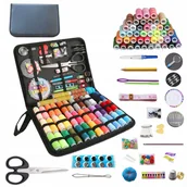 Pasmanteria - Zestaw Krawiecki Przybornik do Szycia Nici Igły Nożyczki Etui Turystyczny - miniaturka - grafika 1