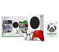 Konsole Xbox - Xbox Series S - 512GB - Game Pass Ultimate 3 m-ce - dodatkowy pad (czerwony) - Kup na Raty - RRSO 0% - miniaturka - grafika 1