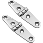 Zawiasy, okucia i inne akcesoria - Zawiasy drzwiowe ze stali nierdzewnej polerowanej na lustro do łodzi, SUS316, 25 mm x 100 mm - miniaturka - grafika 1
