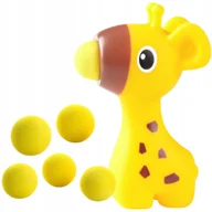 Zabawki sensoryczne - ŻYRAFA GNIOTEK WYRZUTNIA PIŁEK ZABAWKA SENSORYCZNA DLA DZIECI ANTYSTRESOWA - miniaturka - grafika 1