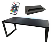Biurka gamingowe - Biurko Gamingowe 120X60 Loftowe Przepust Stabilne  Led - miniaturka - grafika 1