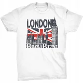 Koszulki męskie - London Big Ben Koszulka Londyn UK Wielka Brytania - miniaturka - grafika 1