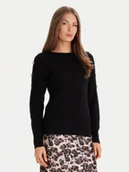 Swetry damskie - Morgan Sweter 252-MTECNA Czarny Regular Fit - miniaturka - grafika 1
