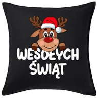 Poduszki dekoracyjne - CZARNA Poduszka świąteczna - miniaturka - grafika 1