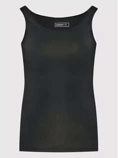 Koszulki i topy damskie - Outhorn Top TSDF601 Czarny Slim Fit - grafika 1