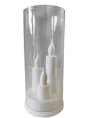 Świece - Świeca Led potrójna biała - miniaturka - grafika 1