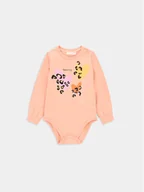 Body dla niemowląt - Coccodrillo Body dziecięce WC4112104CEN Beżowy - miniaturka - grafika 1