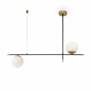 Maytoni Maytoni lampa wisząca Nostalgia 2xE14 czarna/złoty mat MOD048PL-02G MOD048PL-02G - Lampy sufitowe - miniaturka - grafika 1