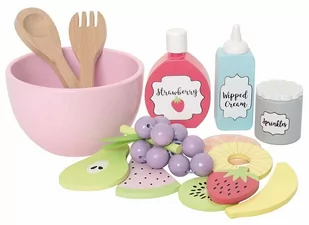 SAŁATKA OWOCOWA DREWNIANA - Zabawy w naśladowanie dorosłych - miniaturka - grafika 1