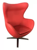 Fotele - King Home Fotel EGG SZEROKI PU czerwony HE-066.P584.10 [17027818] - miniaturka - grafika 1