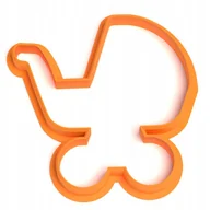 Formy do ciast - Forma Wózek dziecięcy Narodziny Dziecko Wykrawacz - miniaturka - grafika 1