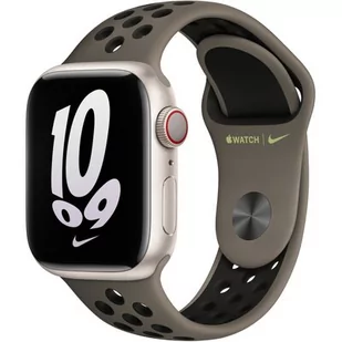Apple Pasek sportowy Nike w kolorze Olive Grey/czarnym 41 mm - Akcesoria do smartwatchy - miniaturka - grafika 1