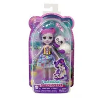 Lalki dla dziewczynek - Enchantimals Fioletowa panda Lalka + figurka HNT58 Mattel - miniaturka - grafika 1