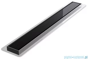 Wiper New Premium Black Glass Odpływ liniowy z kołnierzem 100 cm syfon drop 35 poler 500.0384.01.100 | - Syfony - miniaturka - grafika 1