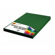 Szkolne artykuły papiernicze - Papier techniczny A4 160g zielony ciemny 50 arkuszy - miniaturka - grafika 1
