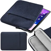 Etui do tabletów - Etui torba case uniwersalny do tabletów Apple Samsung Lenovo Xiaomi Huaweri Asus | granatowy - miniaturka - grafika 1
