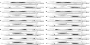 Schneider Reco długopis (z tworzywa sztucznego pochodzącego z recyklingu, wyróżniony "Niebieski anioł", kolor pisania: czarny/biały, 20 sztuk w opakowaniu - Długopisy - miniaturka - grafika 1